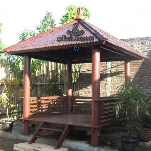 Gazebo Coconut Wood 2.5 X 2.5 Meters