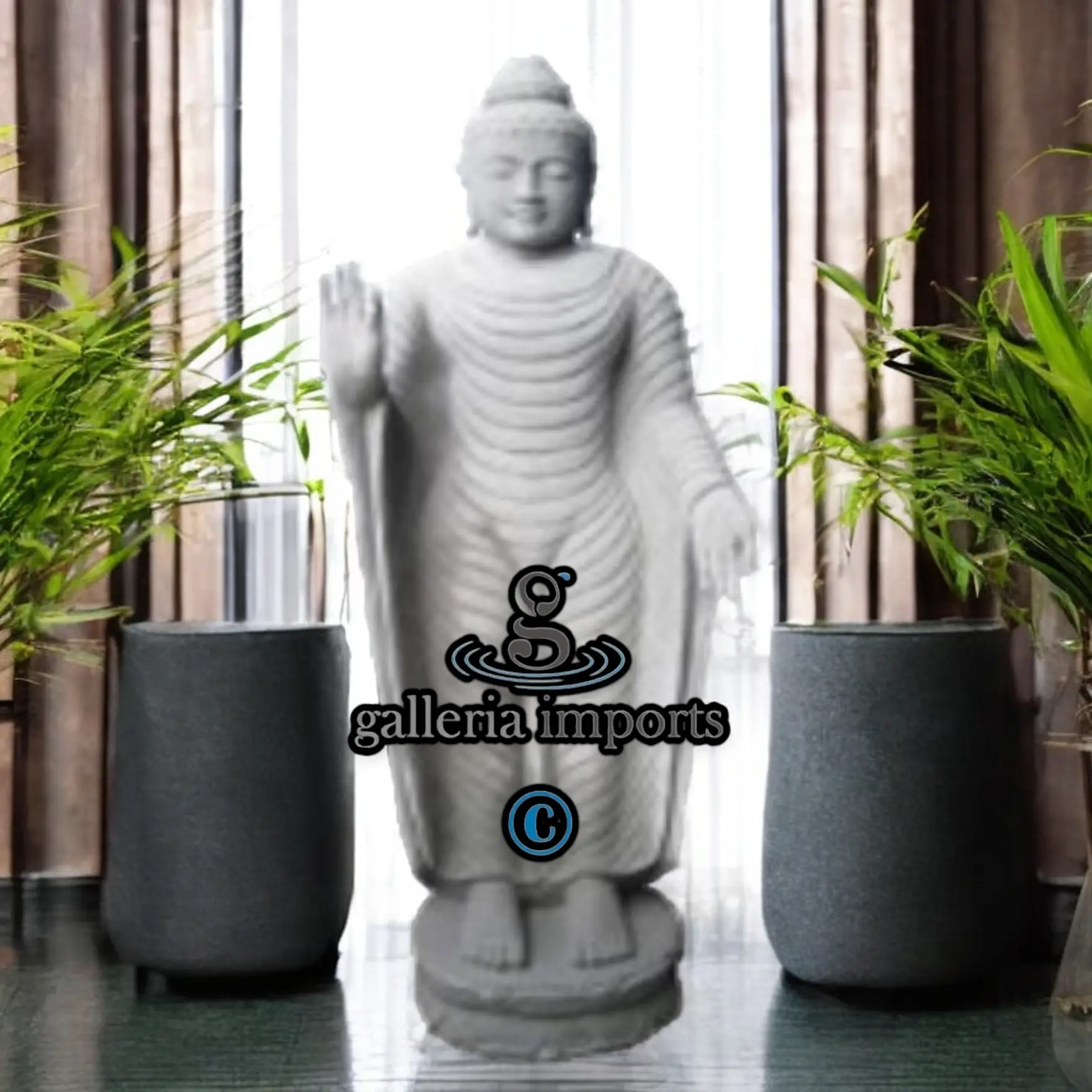 Standing Buddha Garden Statue 100cm | 39" H