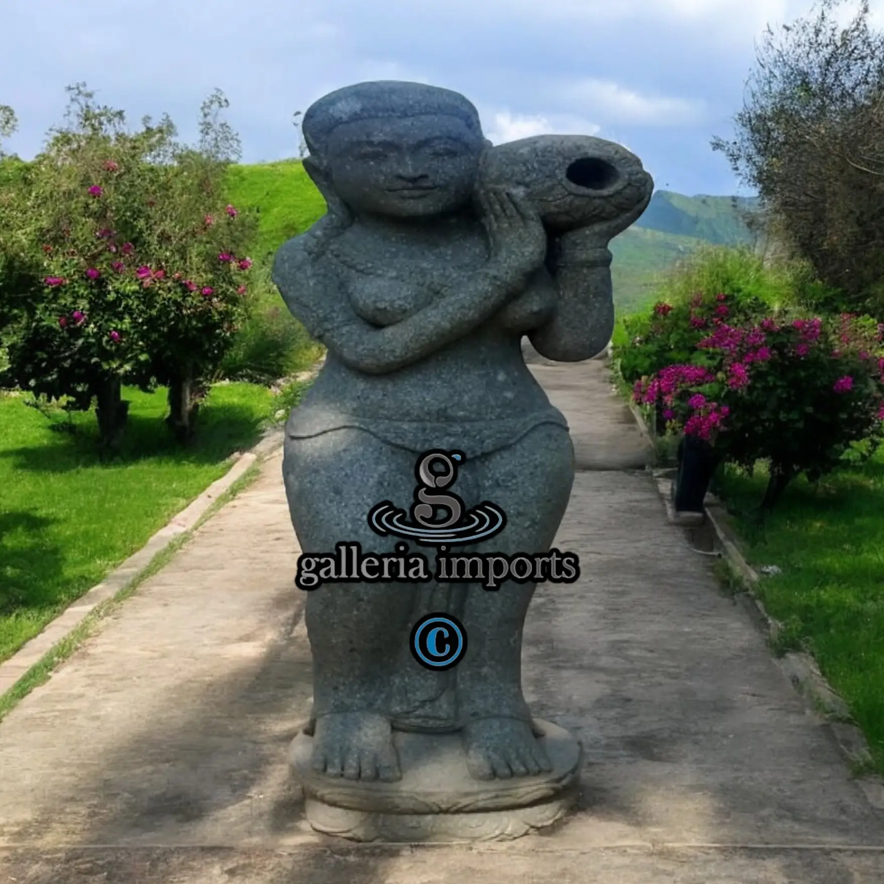Standing Dewi Water Fountain Statue 150cm | 59" H