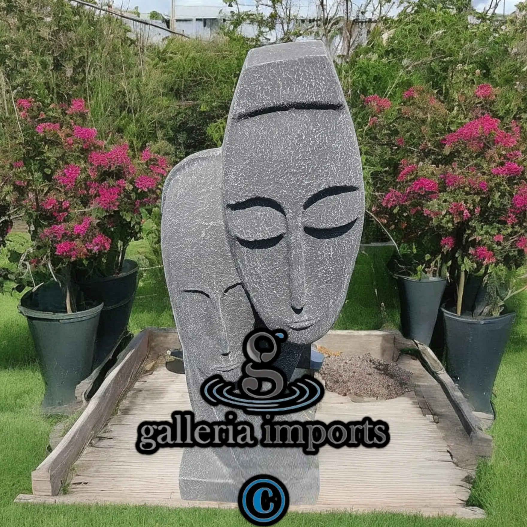 Two Face Statue 100cm | 39" H