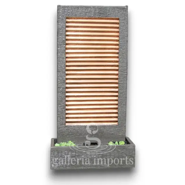 Zig Zag Copper Wall Fountain